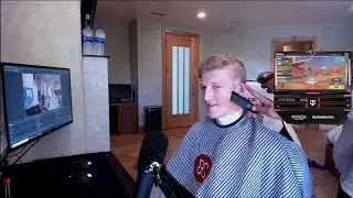 TFUE GETTING A HAIR CUT LIVE ON STREAM