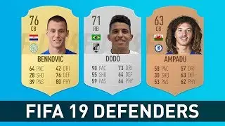 New Defenders in FIFA 19 Career Mode