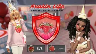 Avakin life | Swirlie&rsquo;s Diner 🍴🍓 | 👉 New Badge 🎁 FREE  | ✅ 100% TUTO COMPLET 🤩 | Full guide 🚨