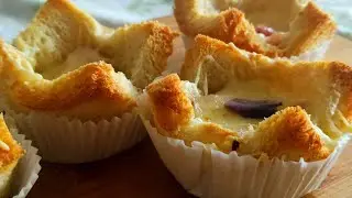 Toast bread Pizza muffins for 15 minutes