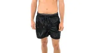 Calvin Klein Double Waistband Volley Swim Trunk | SwimOutlet.com