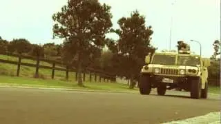 Humvee and Scorpion Tank in Convoy from Ardmore