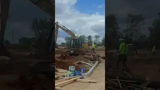 The concrete pour is underway at our warehouse project, setting the stage for the next phase.