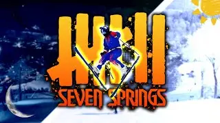 Double Diamonds in the DARK @ Seven Springs PA | Jumps and Trees