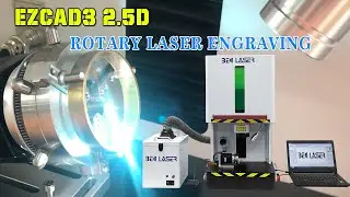 EZCAD3 Rotary Axis Operation | Ring Inside and Outside Engraving  by BEC 2.5D Laser Marking Machine