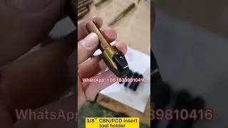 Nice 👍Procesamiento de culata de aluminio y hierro fundido PCD CBN inserts Tool holder