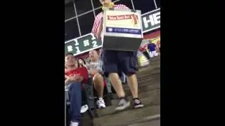 Texas rangers baseball hotdog guy