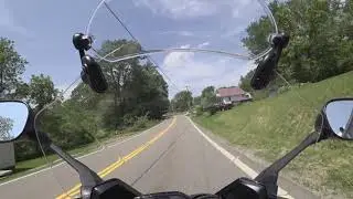 Ohio State Route 147 West from Bellaire, Ohio to Belmont, Ohio - Yamaha FZ1