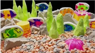 🤯 ASMR CRUNCH! COLORFUL MAGNESIUM POWDER BLOCK DECOMPRESSION (ODDLY SATISFYING SOUNDS) 🌈🔥