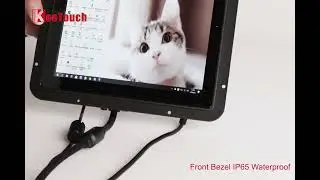 IP65 8 Inch TFT LCD Monitor , High Brightness Touch Screen Monitor 1024x768