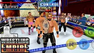 Wrestling Empire Forever Seth Rollins vs CM Punk vs LA Knight vs Jey Uso (MNDRiN's mod)
