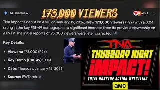 TNA IMPACT debut on AMC did 173,000 viewership, they wanted 200,000 & was confident that they would.