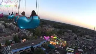 AROUND THE WORLD STAR FLYER - ONRIDE HD - KERMIS BEST 2017 - AMAZING AIR VIEW FROM SKY TOWER RIDE