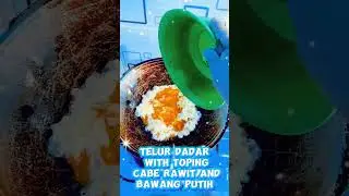 Telur dadar with toping cabe rawit and bawang putih #shorts #shortsfeed #youtubeshorts #shortvideo