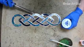 Time lapse stained glass Celtic Infinity Chain