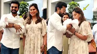Ram Charan, Upasana Konidela FIRST Visuals With Their Baby Girl | Ram Charan Daughter | Chiranjeevi