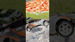 Cars vs Giant Lava Pit &ndash; BeamNG.drive #beamng #shorts #beamngdrive #automobile #usa #brasil
