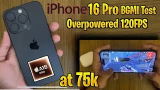 iPhone 16 Pro at 75k😍 | IPhone 16 Pro 120FPS BGMI Test💀 | Overpowered Device