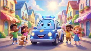 Pip the Police Car 🚓 | Wee-Woo Song for Kids | Fun & Kind Police Story