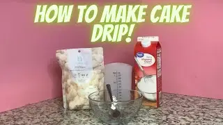 How to make Drip for cakes!! Easy and Fast!