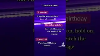 12-13 year old transition ideas! #fypシ #birthday #transitionchallenge #duet #transition #blowup