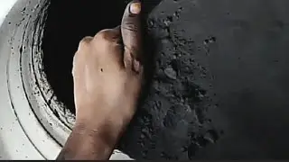 #Pure charcoal dusty texture water 🌊 crumbling @DustymistyAsmr 