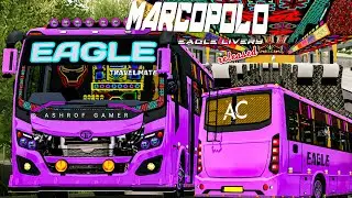 New EAGLE TATA MARCOPOLO 24 SEATER MOD For Bussid | New Bus Mod For Bussid #bussidmod