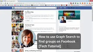 How to use Graph Search to find groups on Facebook [Tech Tutorial]