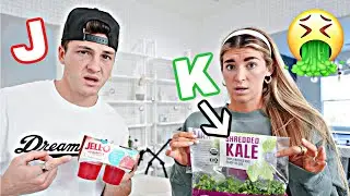 Only Eating Foods That Start With The Letter of Our Name *CHALLENGE*