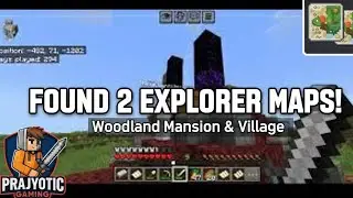 🗺️ We Got 2 Explorer Maps! Woodland Mansion & Taiga Village | Found 2 New Villages on the Way!