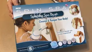 As Seen on TV Spin Spa Body Brush with Attachment