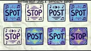 Say The Word On Beat. LEVEL 1-3 STOP, SPOT, POST, FROG DOG, ROSE, NOSE, HORS