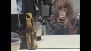 Preparing for the silver Gray haircolor