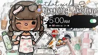 My aesthetic morning routine * with voice*#tocaboca #aesthetic #routine #roblox 