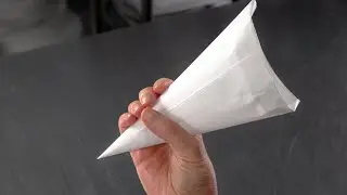 How make a piping bag with parchment paper [ Cake Decorating For Beginners ]
