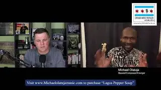 Michael Olatuja with CHICAGO JAZZ MAGAZINE
