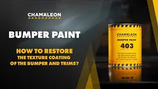 STRUCTURE PAINT  PLASTIC AND BUMPER | How to restore the texture coating of the bumper and trims?