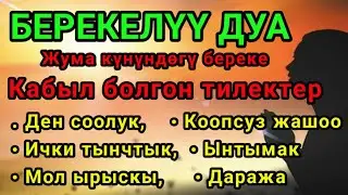 Берекелүү дуа — бардык тилектер үчүн, ИншаАллах 🙏