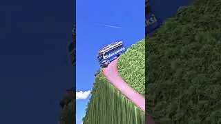 buses cross Dangerous Roads in the world  #017 #dangerousdriving #mostdangerousroad #automobile