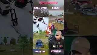 Bgmi + Reality // vs // F/F #MoonBike #pubgmobile #gaming #ytshorts #battleroyalegame #bgmi #short