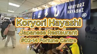 Koryori Hayashi Japanese Restaurant at Fortune Centre #bugis #singapore #japanesefood