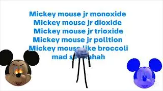 opposite Mickey mouse jr blue Mickey mouse jr gets mad and jumpscare abb round 2