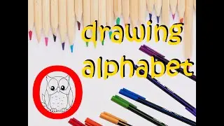 How To Draw Owl \ Drawing Alphabet - O