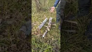 Мангал из рогатин🍗 # туризм #survival #camping #мангал #bushcraft #поход