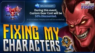 [MFF] CUSTOM GEAR UNEQUIP 50% DISCOUNT EVENT! FIXING MY TOONS! - MARVEL FUTURE FIGHT