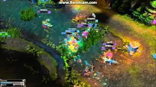 League of Legends - Malphite 1v5 Pentakill (Low Health)