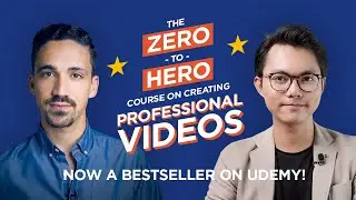 THE ZERO-TO-HERO ONLINE COURSE ON CREATING PROFESSIONAL VIDEOS is now a BESTSELLER! @udemy