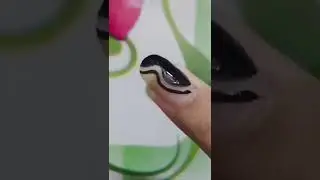 Simple Nail Art 💅💖Black Abstract 🖤💅#shorts #ytshorts #nailart #viral #youtubeshorts #abstract