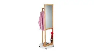 Rollgarderobe mit Spiegel