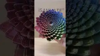 Flower model printed with iSANMATE PLA silk multi colors filament